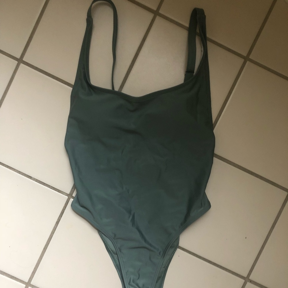 SHEIN Olive One Piece Swimsuit